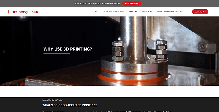 3d printing store web design